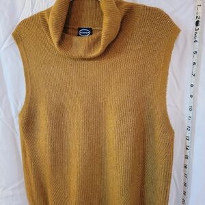 Scoop Women's Mustard Cowl Neck Sweater